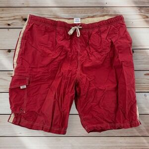 Men's Red Swim Board Shorts